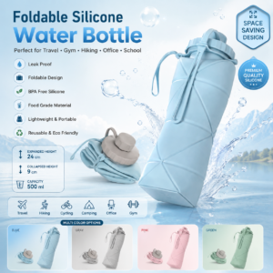 Silicone Foldable Water Bottle